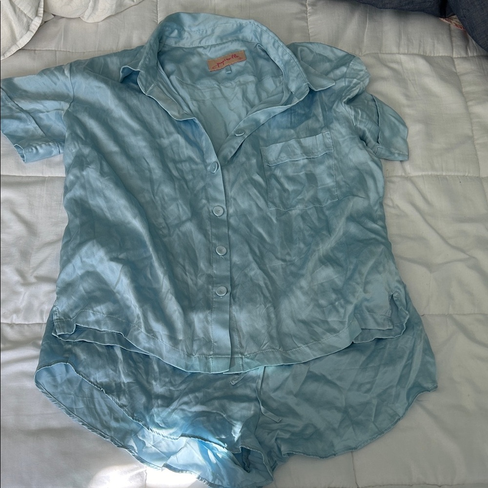 100% silk pj set